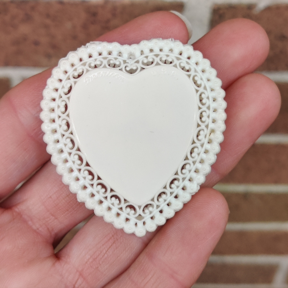 Vintage Dennison USA Delicate Celluloid Powder Compact - Picture 3 of 9